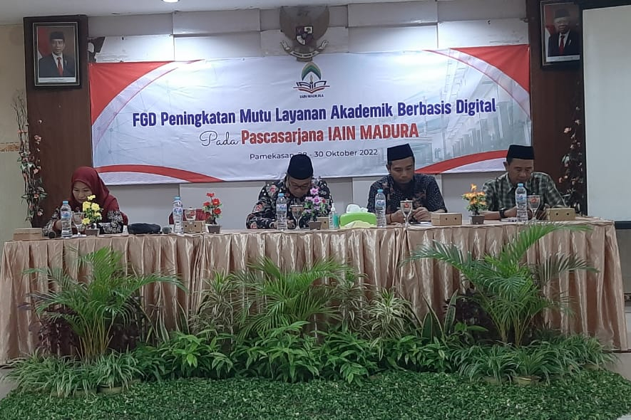 Focus Group Discussion  Peningkatan Mutu Layanan Akademik Berbasis Digital Pada Pascasarjana IAIN MADURA